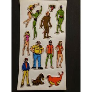 Vintage‎ Super 7 Hero Villain Marvel DC Comics Old Stickers New Old Stock